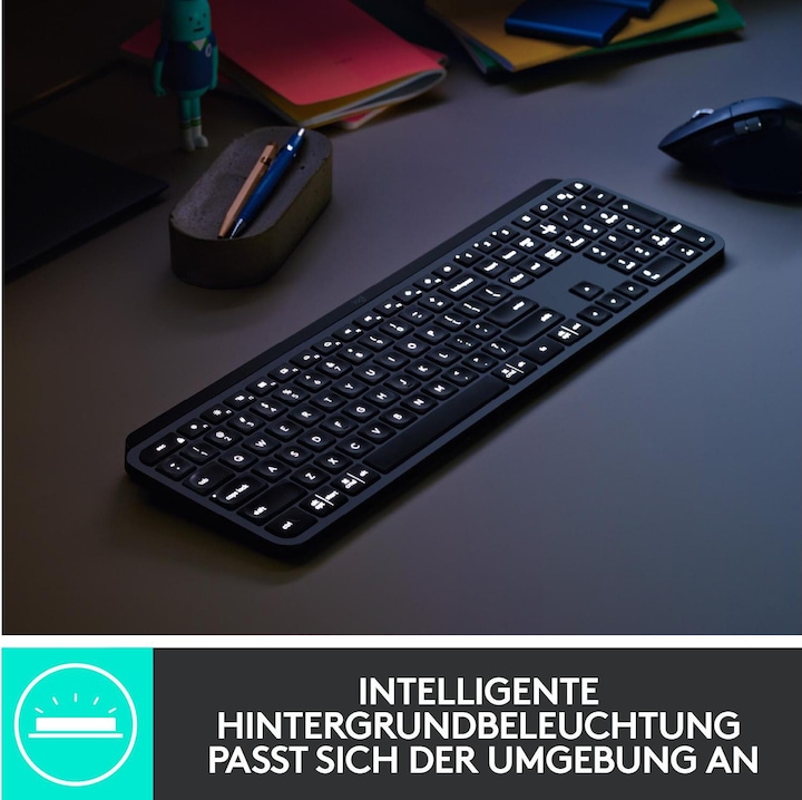 Produktbild Logitech MX Keys (CH, Kabellos)