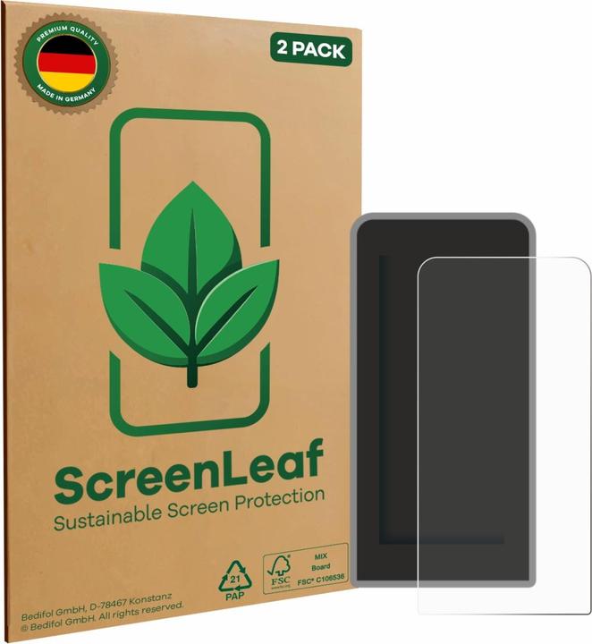 Actual product image ScreenLeaf Screen Protector sustainable Screen Protection, clear, anti-scratch