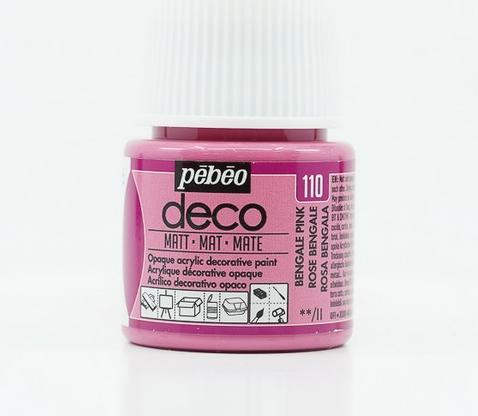 Productafbeelding Pebeo Deco Matte Acryl Kleuren (Bengaals roze, 45 ml)