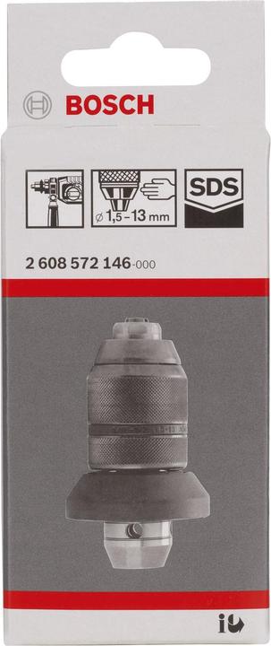 Produktbild Bosch Professional Zubehör Schnellspannbohrfutter mit Adapter, 1,5 bis 13 mm, SDS plus, für GBH 3-28 FE