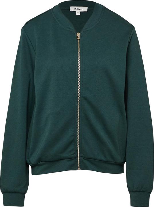 Produktbild s.Oliver Sweatshirt Jacke Weicher Interlock-Blouson mit Eingrifftaschen (46)