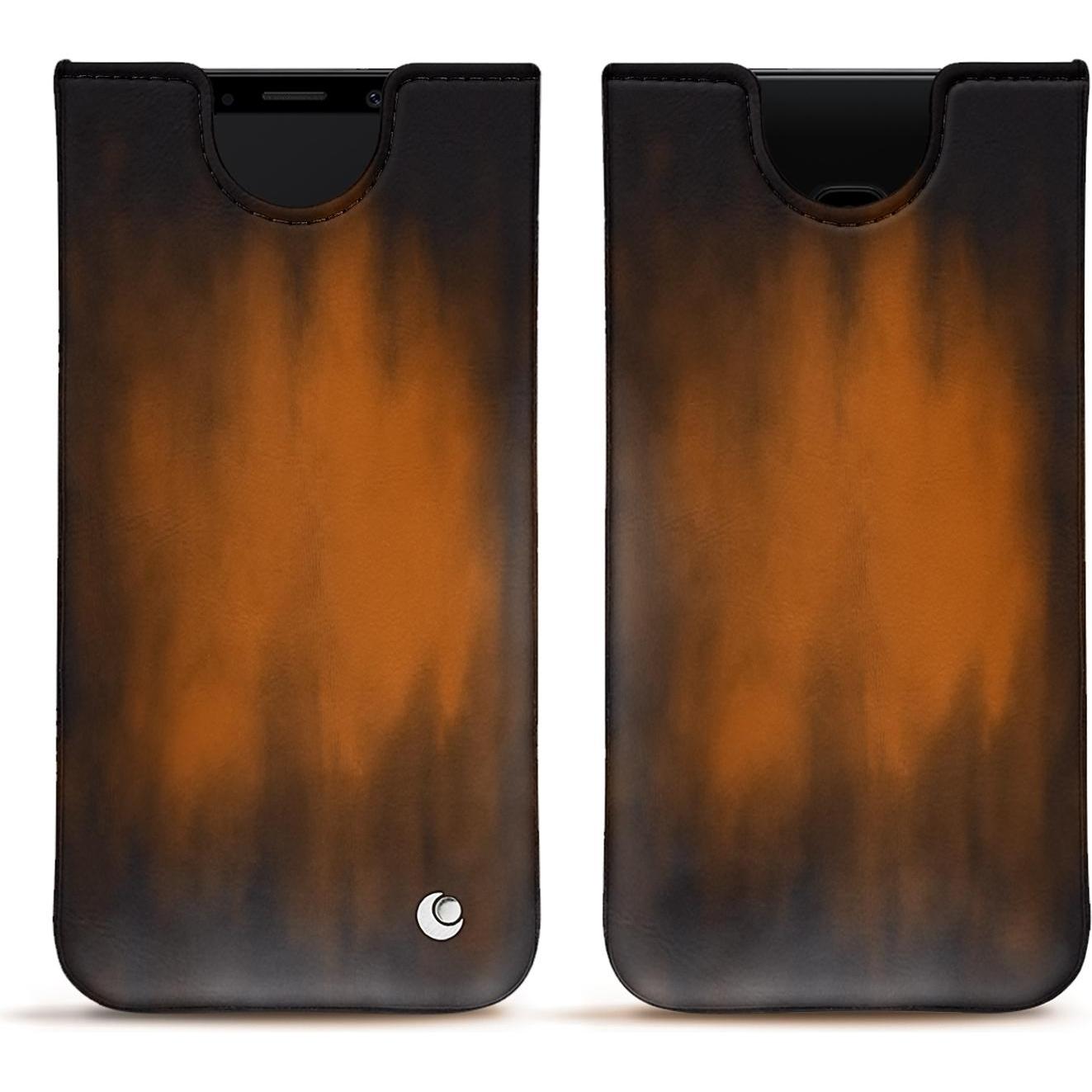 Noreve Lederschutzhülle (Samsung Galaxy S9), Smartphone Hülle, Braun