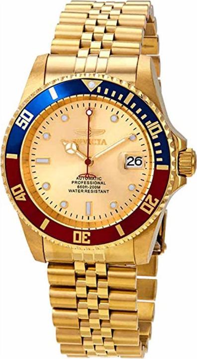 Produktbild Invicta Bezel Pepsi Automatic Quadrante Oro Subacqueo Professionale (Analoguhr, 42 mm)