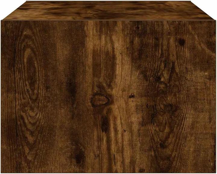 Actual product image VidaXL TV cabinet with LED lights smoked oak 75x35.5x25 cm HiFi cabinet