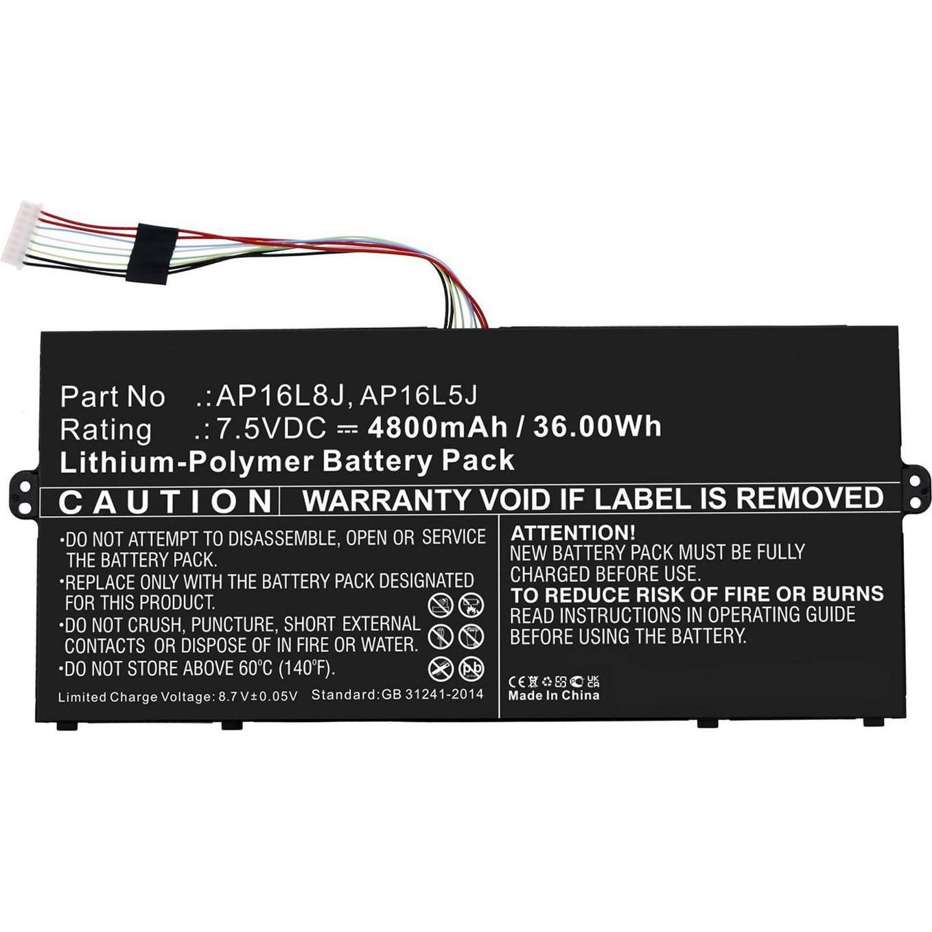 Thumbnail - CoreParts Battery for Acer Notebook, Notebook Akku, Schwarz