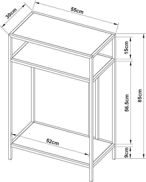 Image du produit En.Casa Kumlinge (55 x 30 x 85 cm)