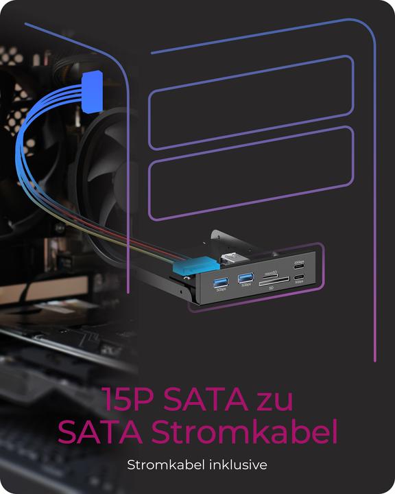 Actual product image Icy Box IB-HUB1419-i3 (5 Ports)