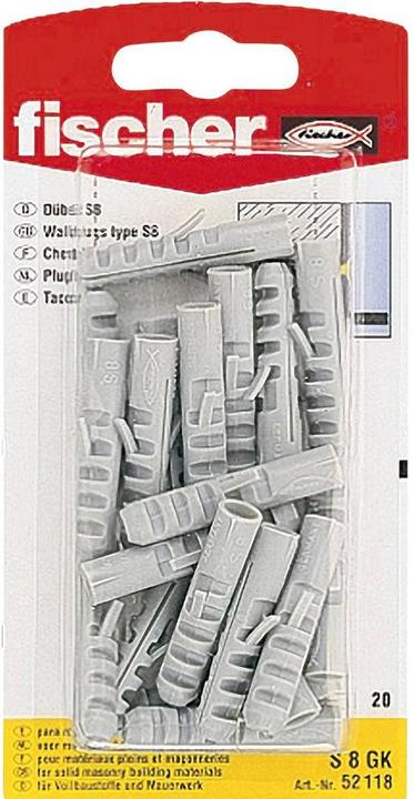 Produktbild Fischer Dübel S 8 K (20 Stk.)