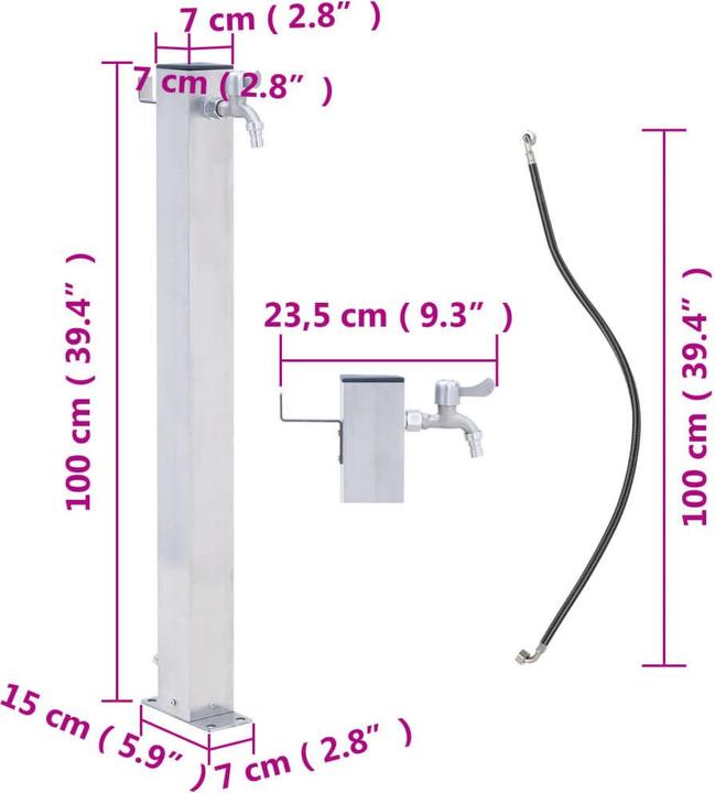 Produktbild vidaXL Wassersäule