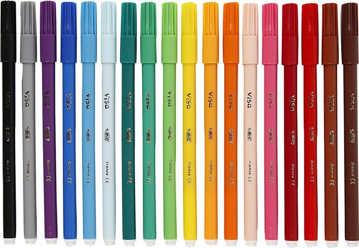 Produktbild Bic KIDS Fasermaler Visa, 18er Kartonetui (18 x)