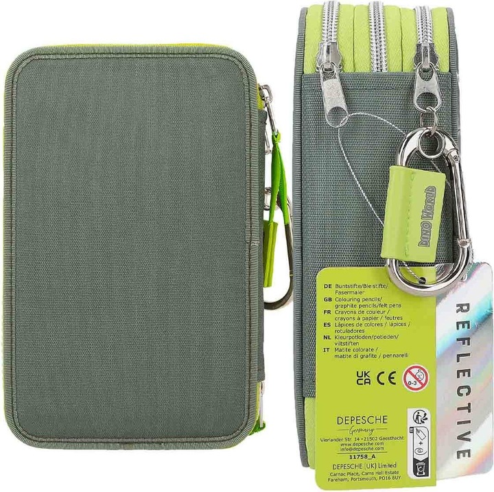 Produktbild Dino World - Triple Pencil Case REFLECTOR ( 0411758 )