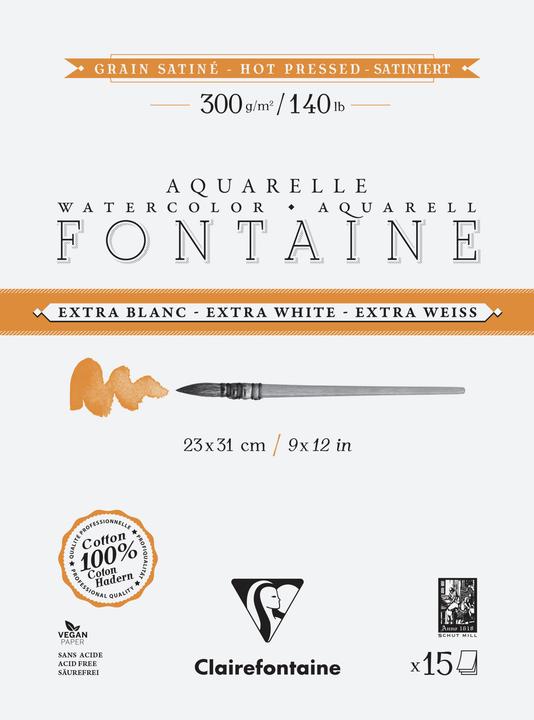 Immagine prodotto Clairefontaine Aquarellpapier extraweiss sat. (300 g/m², 165 x)