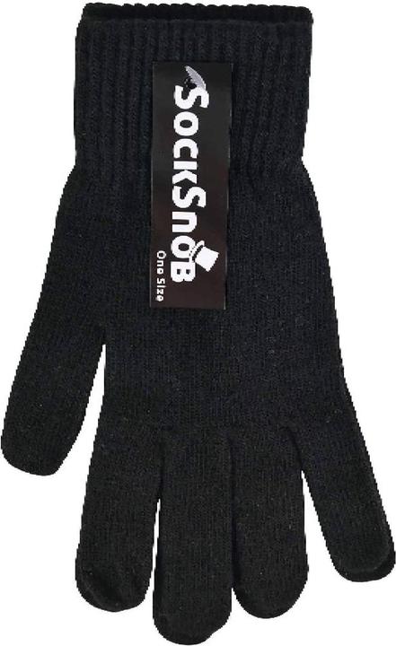 Sock Snob 1 Paar Warme Wollhandschuhe | Thermo Handschuhe Gestrickt für Winter (One Size)