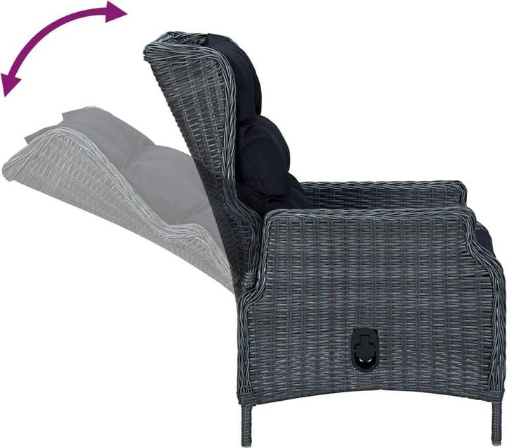 Produktbild vidaXL Garten Essgruppe (160 x 80 x 74 cm)