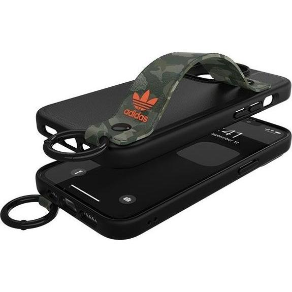 Thumbnail - adidas OR Hand Strap Case iPhone 13 Pro /13 6,1" czarno-zielony/black-green 47111, Handykette, Schwarz