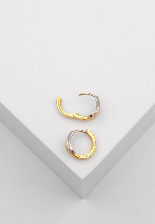 Image du produit Muau Créoles (750, Or blanc, Or jaune 18 K)