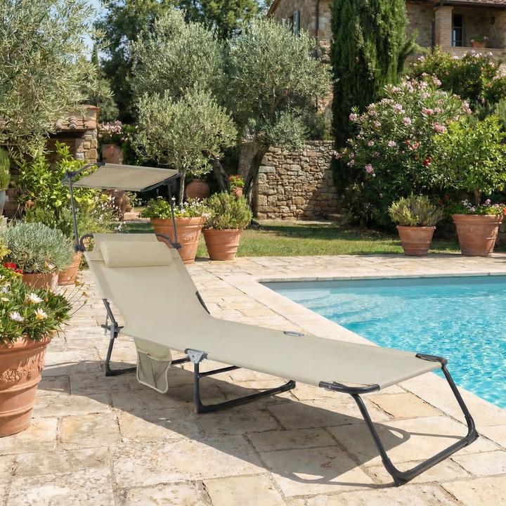 Produktbild VCM Sonnenliege (185 cm)