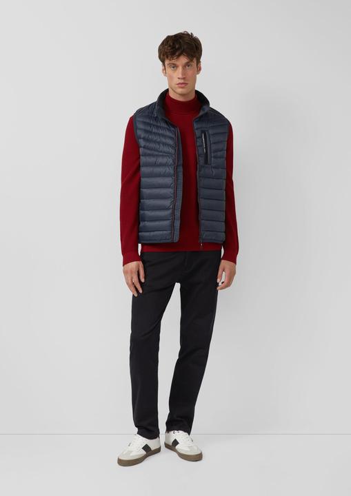 Produktbild s.Oliver Strickpullover Strukturmikx-Pullover aus reiner Baumwolle mit Rollkragen (M)