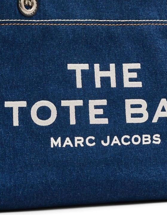 Immagine prodotto Marc Jacobs la borsa media in denim blu con logo ricamato