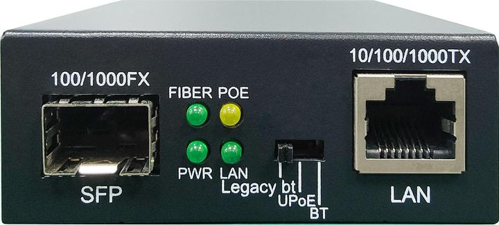 Produktbild LevelOne Konverter GVT-2016 10/100/1000T>RJ45 to SFP 90W sw