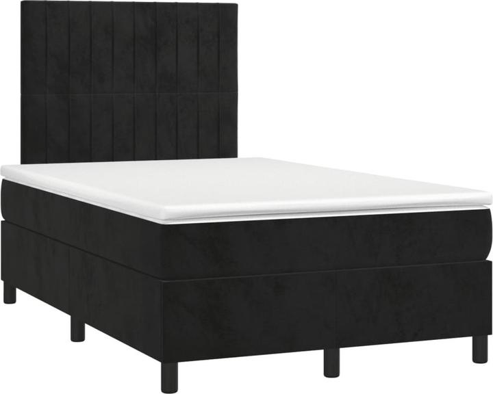 vidaXL Bo x springbett mit Matratze & LED 120 x 190 cm Samt (120 x 190 cm)
