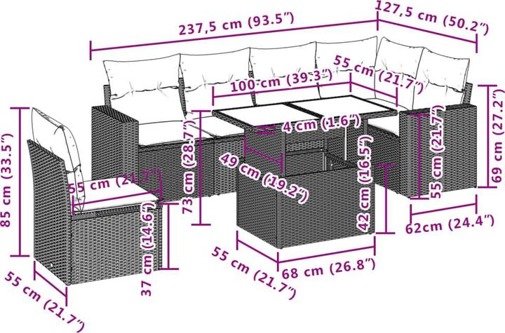 Produktbild vidaXL Lou