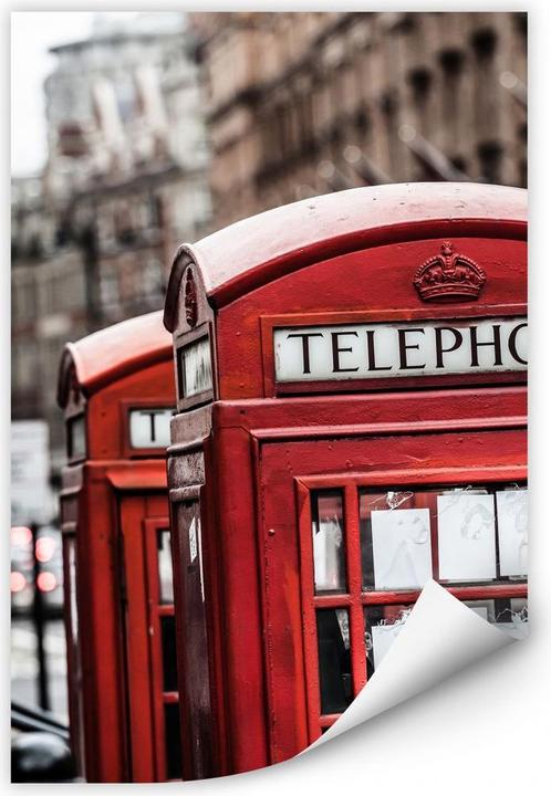 Image du produit Trenddeko Cabine téléphonique britannique (30 x 45 cm)