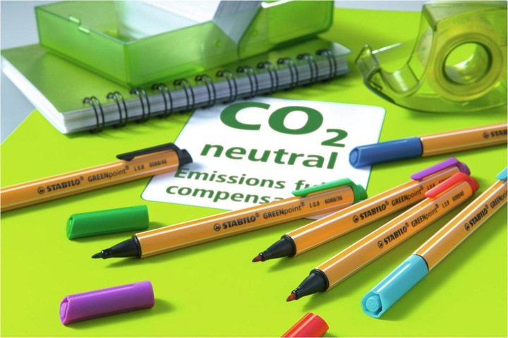 Actual product image STABILO GREENpoint environmentally friendly felt-tip pen (Red, Black, Green, Blue, 4 x)
