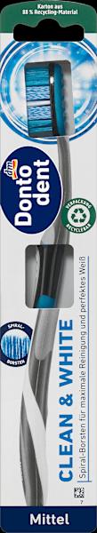 dm Dontodent Zahnbürste Perfect Clean & White mittel (Mittel, 1 x)