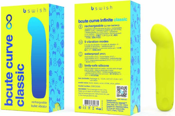 Image du produit Bswish B Swish - Bcute Curve Infinite Classic Vibrador Recargable Silicona Amarillo