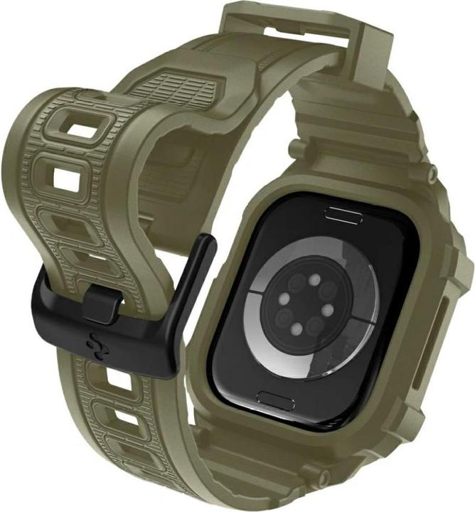 Produktbild Spigen - Rugged Armor Pro V2 - Apple Watch 10 46mm - Vintage Khaki (Silicone, TPU)