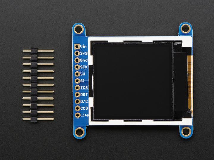 Actual product image Adafruit 1.44" Color TFT LCD Display w/MicroSD (Display)