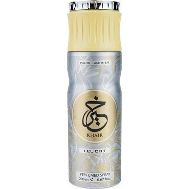 Paris Corner, Deodorante, Khair Felicity 200ml Deodorant Spray (Getto vaporizzato, 200 ml)