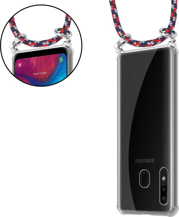 Produktbild Cadorabo TPU Handy Kette SILBER Cover