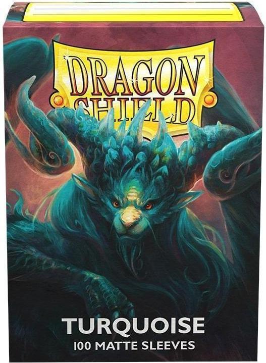 Actual product image Arcane Tinman Dragon Shield Sachets Standard Matte Turquoise Atebeck