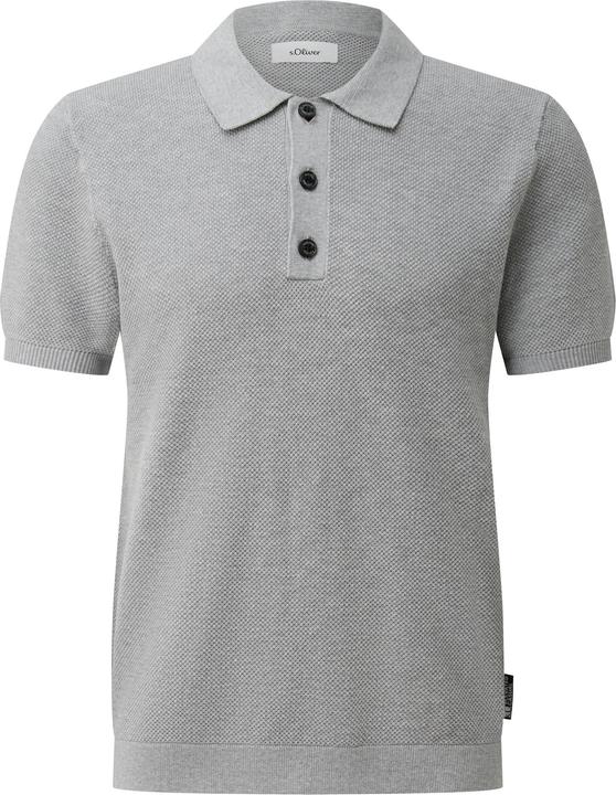 Produktbild s.Oliver Strickpullover aus Baumwolle mit Polokragen (XL)