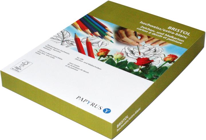 Actual product image Papyrus Bristol 50x70 180g bright white (180 g/m², 10 x)
