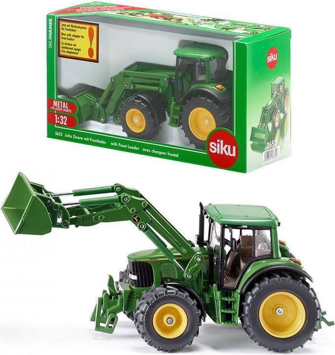 Actual product image Siku John Deere with front loader