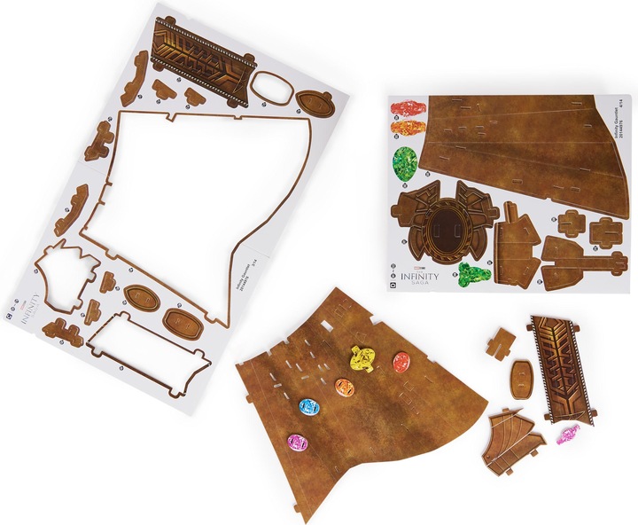 Productafbeelding Spin Master 4D BUILD - Puzzel 3D MARVEL - Maquette Avengers 142 Pièces - Gant de l'Infini Thanos Saga - Puzzel A (142 onderdelen)
