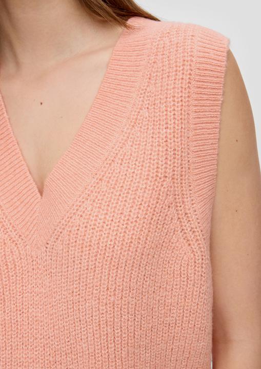 Produktbild s.Oliver Strickpullunder Strickpullunder mit V-Neck (L)