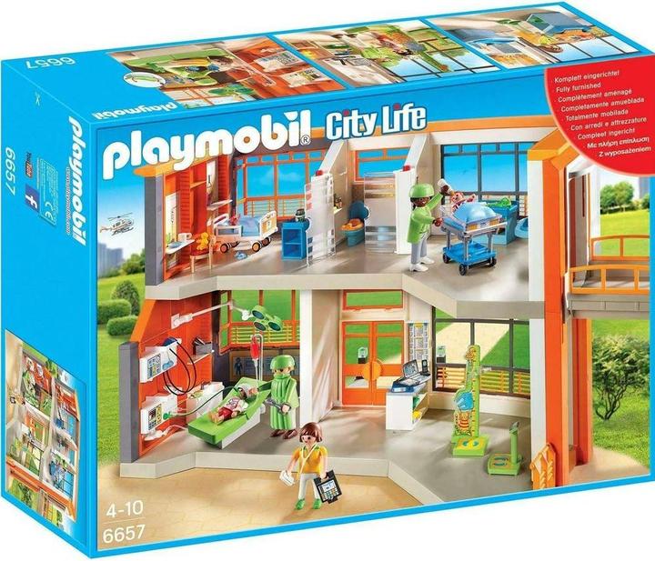 Produktbild Playmobil Kinderklinik mit Einrichtung (6657, Playmobil City Life)