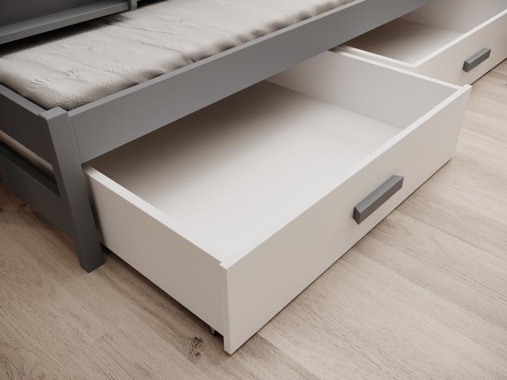 Produktbild ADRK Furniture Dreipersonen-Kinderbett Leia 200x90 mit Matratze (200 x 90 cm)