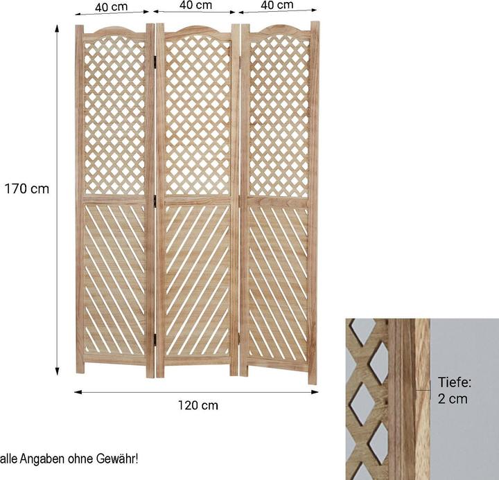 Immagine prodotto Homestyle4u Paravent verschiedene Muster