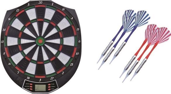 Actual product image Power Play Elektronisk Dartspil 38cm m/6 pile