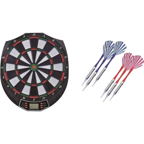 Power Play Elektronisk Dartspil 38cm m/6 pile