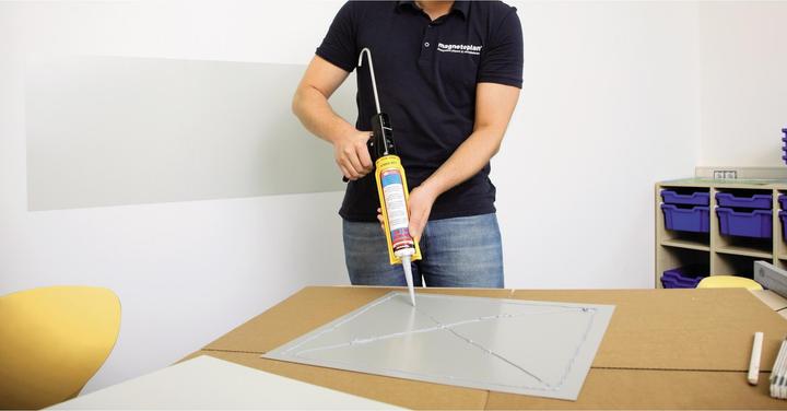 Actual product image Magnetoplan magnetowall on wallpaper, incl. accessories (Magnet board)