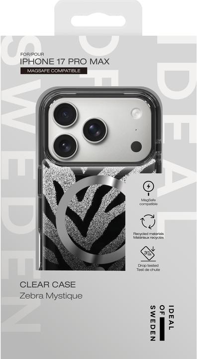 Produktbild iDeal Of Sweden MagSafe Clear Limited Hard-Cover Zebra Mystique (Apple iPhone 17 Pro Max)