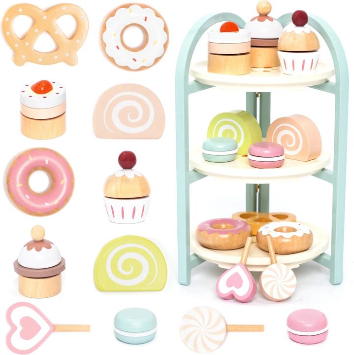 UMU Stand mit Deserts aus Holz