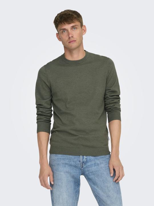 Produktbild Only & Sons Normal geschnitten Rundhalsausschnitt Pullover Strickpullover (L)