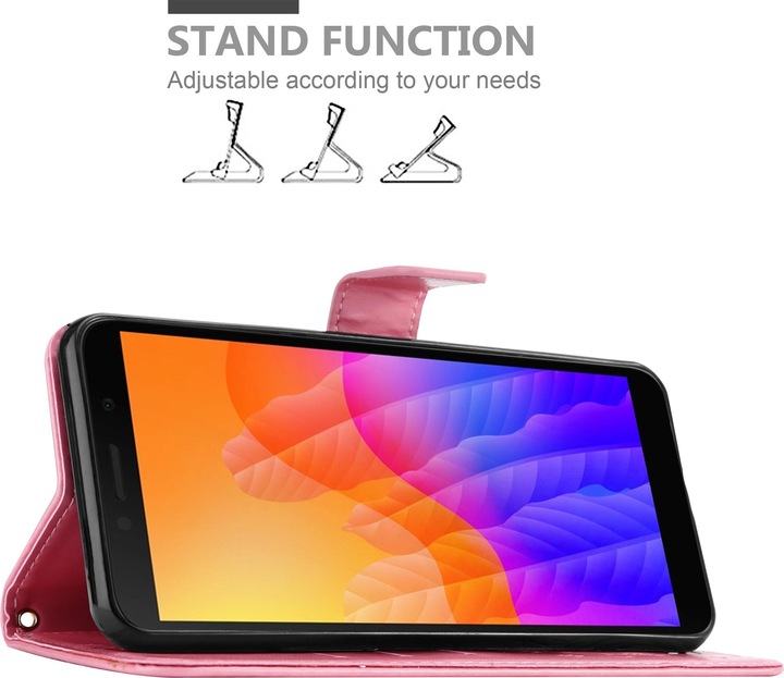Produktbild Cadorabo Flower Book Cover (Huawei Y5p)